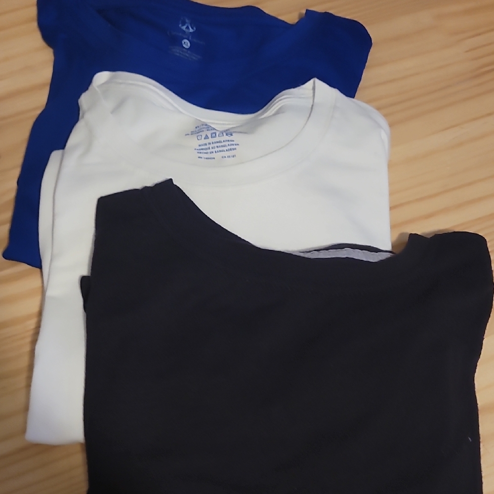 Multiples Men's Short Sleeve Tees - Blue, White, and Black